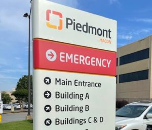 Piedmont Hospital Directional Sign